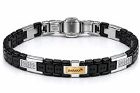 Bracciale Baraka Uomo in Oro rosa Diamante Black BR214203RODN070018